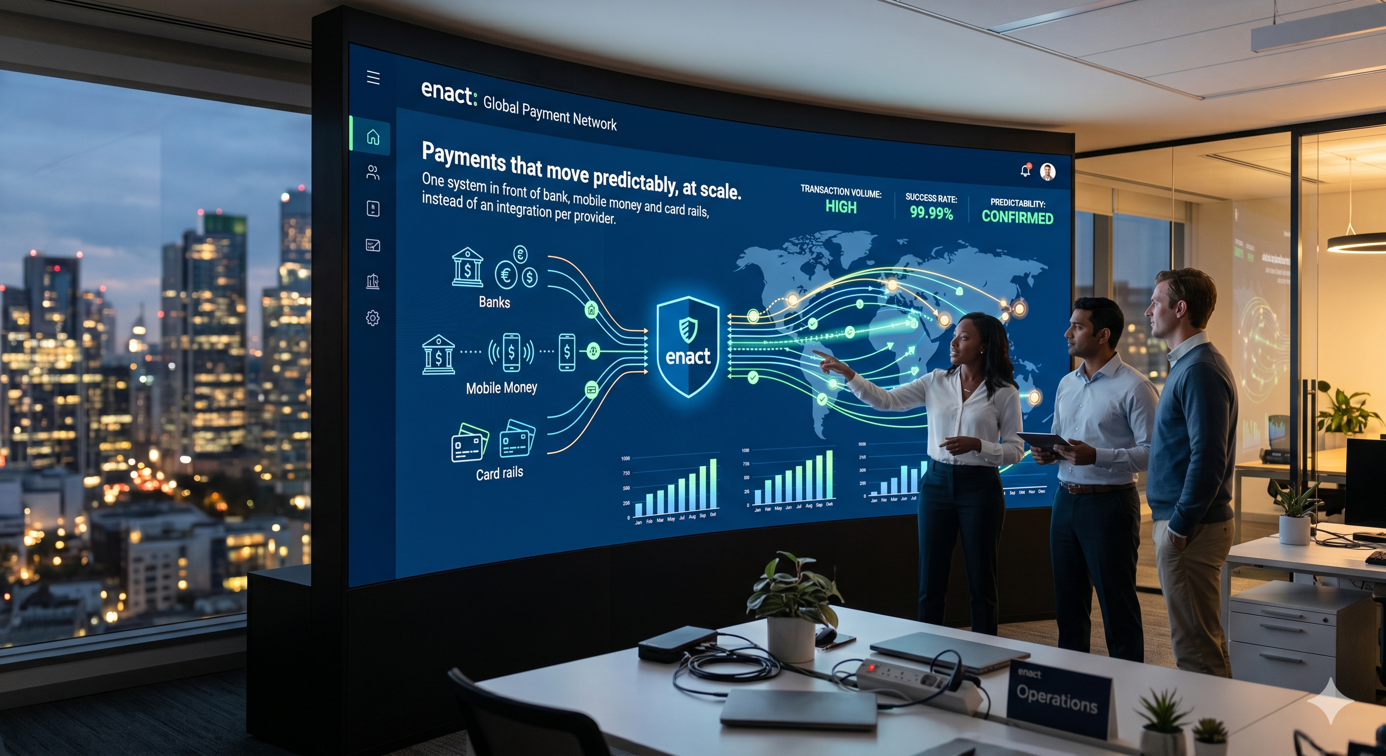 Multi-currency treasury and balances in Enact